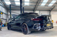 CT CARBON Diffuser MERCEDES C63 W205 COUPE CARBON FIBRE DIFFUSER - OE STYLE