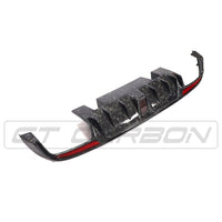 CT CARBON Diffuser MERCEDES C63 W205 SALOON/ESTATE FORGED CARBON FIBRE DIFFUSER - B STYLE