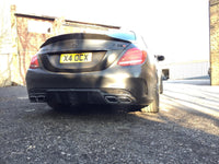CT CARBON Diffuser MERCEDES W205 C63 & C63S SALOON 4DR CARBON DIFFUSER - CT DESIGN
