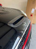 CT CARBON Exhaust Tips MINI COOPER S / JCW F56 CARBON FIBRE BONNET SCOOP COVER