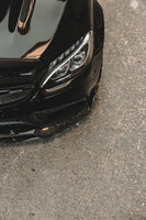 CT CARBON External Styling MERCEDES C63/C63S W205 COUPE & SALOON FORGED CARBON FIBRE CANARDS