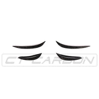 CT CARBON Front Canards MERCEDES W205 C63 & C63S FRONT BUMPER FORGED CARBON FIBRE CANARDS / FINS