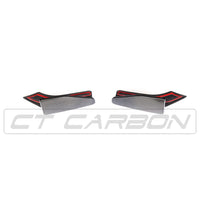 CT CARBON Rear Canards BMW F15 X5 CARBON FIBRE REAR CANARDS - MP STYLE