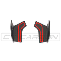 CT CARBON Rear Canards BMW F15 X5 CARBON FIBRE REAR CANARDS - MP STYLE