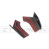 CT CARBON Rear Canards BMW F15 X5 CARBON FIBRE REAR CANARDS - MP STYLE