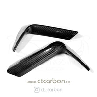 CT CARBON Rear Canards BMW M3 & M4 F80 F82 F83 REAR CARBON FIBRE BUMPER CANARDS