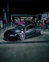 CT CARBON SPLITTER AUDI R8 GEN 1 CARBON FIBRE SPLITTER - V STYLE