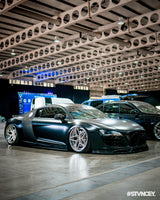CT CARBON SPLITTER AUDI R8 GEN 1 CARBON FIBRE SPLITTER - V STYLE