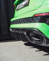 CT CARBON SPLITTER AUDI RS3 8Y SALOON CARBON FIBRE DIFFUSER - CT DESIGN