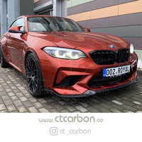 CT CARBON Splitter BMW M2C F87 CARBON FIBRE SPLITTER - CS STYLE