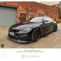 CT CARBON Splitter BMW M3/M4 (F80 F82 F83) CARBON FIBRE SPLITTER - V STYLE