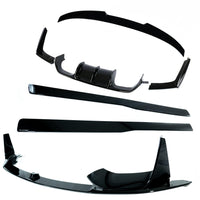 CT CARBON Splitter BMW M4 (F82) COUPE FULL GLOSS BLACK KIT