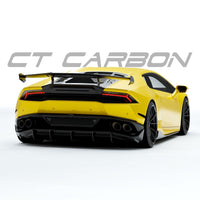 CT CARBON Splitter LAMBORGHINI HURACAN LP-610 CARBON FIBRE DIFFUSER - CT DESIGN