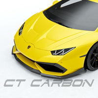 CT CARBON Splitter LAMBORGHINI HURACAN LP-610 CARBON FIBRE FRONT BUMPER TRIM - CT DESIGN