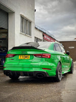 CT CARBON Spoiler AUDI A3 S3 RS3 SALOON CARBON FIBRE SPOILER - DUCKTAIL PS STYLE