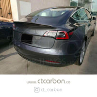 CT CARBON Spoiler TESLA MODEL 3 CARBON FIBRE SPOILER - P STYLE