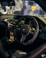 CT CARBON Steering Wheel BMW FXX CARBON FIBRE / ALCANTARA FLAT BOTTOM STEERING WHEEL