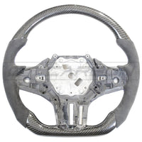 CT CARBON Steering Wheel BMW Gxx CARBON FIBRE / ALCANTARA FLAT BOTTOM STEERING WHEEL