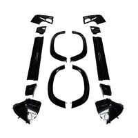 PACK DE GARNITURES DE MOULURES NOIRES BRILLANTES LAND ROVER DEFENDER L663 90