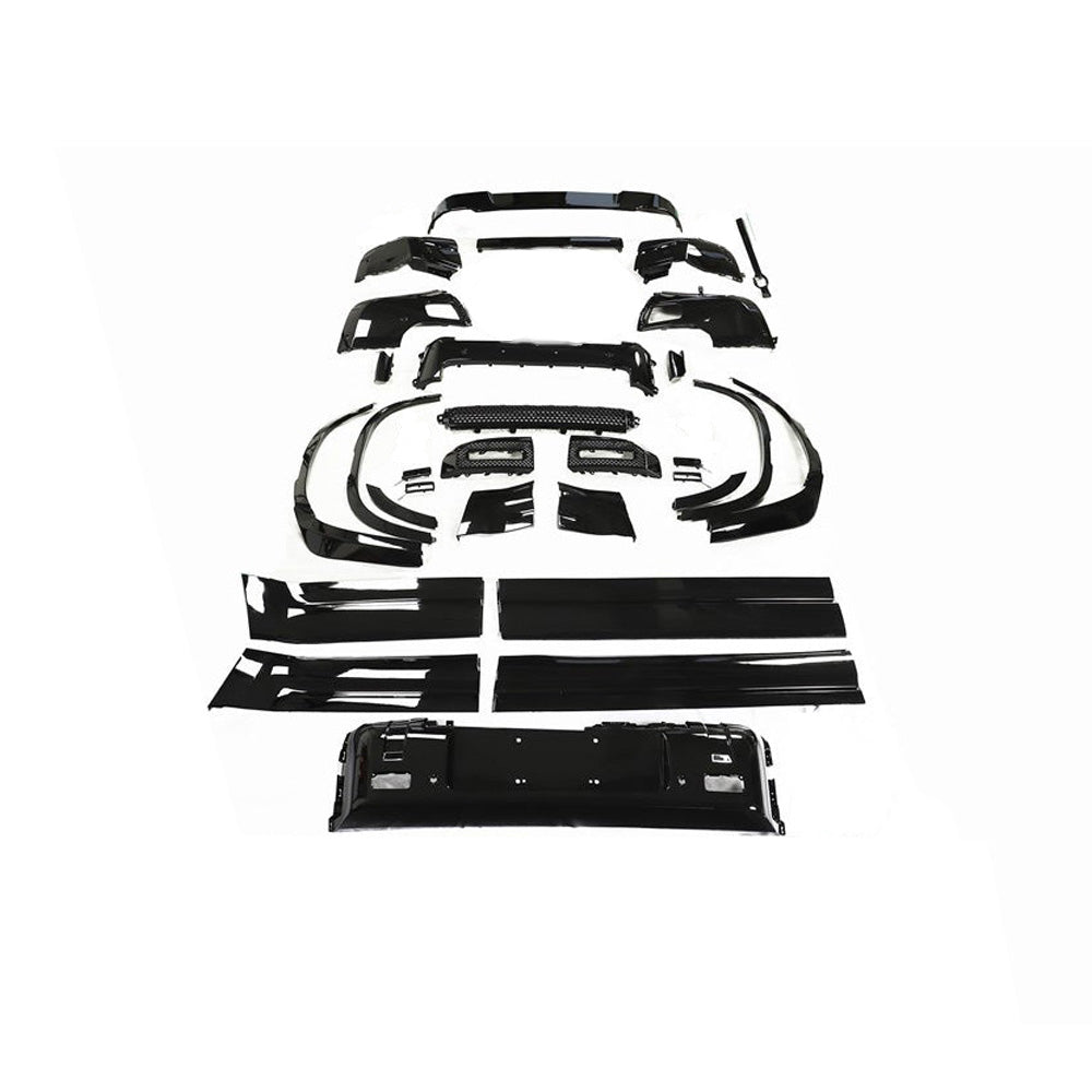 LAND ROVER DEFENDER L663 110 GLOSS BLACK KIT - V2-Kit-BLAK BY CT-CT Carbon - High-quality carbon fiber and gloss black aerodynamic parts for premium sports and luxury vehicles.