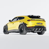 back-end of lamborghini urus performante ct design full carbon fibre kit