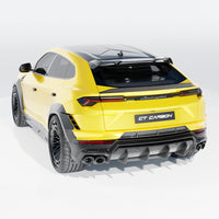 back-end of lamborghini urus performante ct design full carbon fibre kit