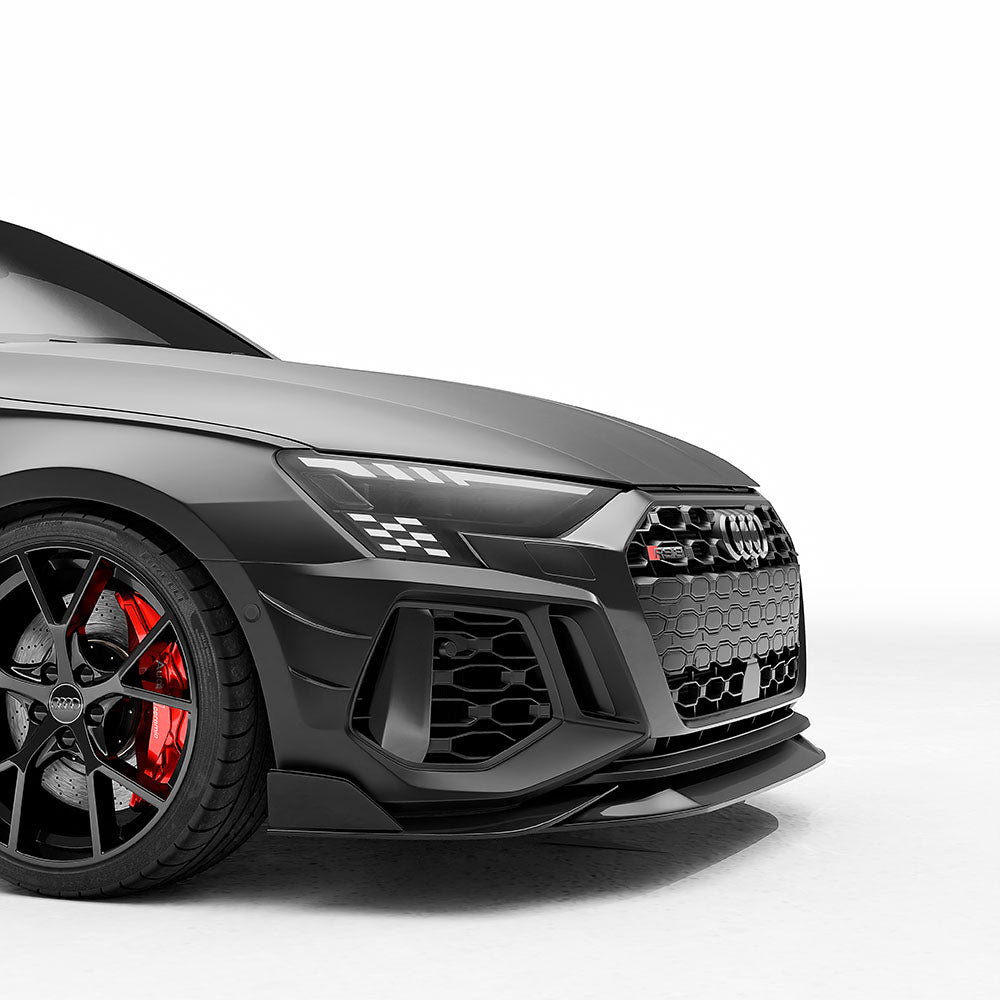 AUDI RS3 8Y CARBON FIBRE FRONT BUMPER CANARDS | CT Carbon