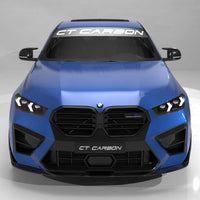 BMW F95/F96 X5M/X6M LCI 2023+ CARBON FIBRE SPLITTER - CT DESIGN