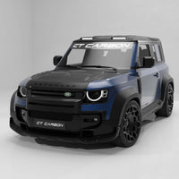 DEFENDER 90/110/130 2020+ CARBON FIBRE FRONT BUMPER TRIM - CT DESIGN
