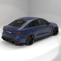 AUDI RS3 8Y 2025+ FACELIFT SALOON CARBON FIBRE DIFFUSER WITH RAIN LIGHT - V2 - CT DESIGN