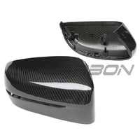 BMW G42 2 SERIES 2022+ RHD DRY CARBON FIBRE MIRROR COVER REPLACEMENTS - V1