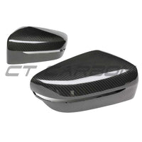 BMW G42 2 SERIES 2022+ RHD DRY CARBON FIBRE MIRROR COVER REPLACEMENTS - V1