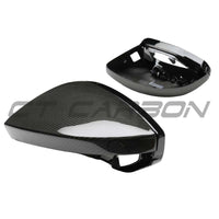 AUDI A6/S6/RS6 C8 2015-2025 CARBON FIBRE MIRROR COVERS WITH BLINDSPOT ASSIST