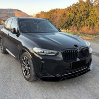 BMW G01/G02 X3/X4 LCI 2022+ GLOSS BLACK SPLITTER - V5
