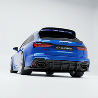 AUDI RS6/RS7 C8 AVANT CARBON FIBRE SIDE SKIRTS - CT DESIGN V2