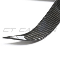 TESLA MODEL S 2021+ CARBON FIBRE FRONT BUMPER CANARDS-Accessories-CT CARBON-CT Carbon - High-quality carbon fiber and gloss black aerodynamic parts for premium sports and luxury vehicles.