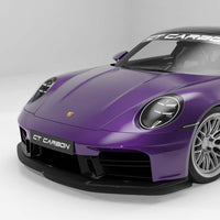 PORSCHE 911 992.2 CARRERA 2024+ CARBON FIBRE SPLITTER - CT DESIGN