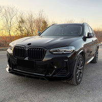 BMW G01/G02 X3/X4 LCI 2022+ GLOSS BLACK SPLITTER - V5