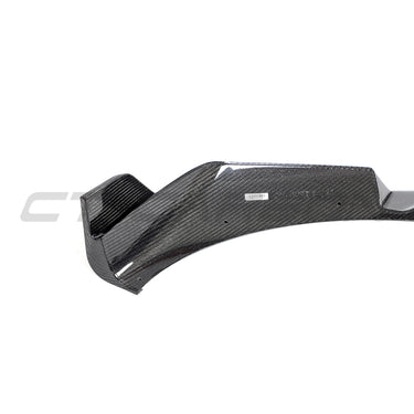 BMW X3M/X4M F97/F98 LCI 2022+ CARBON FIBRE SPLITTER-Splitter-CT CARBON-CT Carbon - High-quality carbon fiber and gloss black aerodynamic parts for premium sports and luxury vehicles.