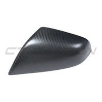 TESLA MODEL S 2013-2020 MATTE CARBON FIBRE MIRRORS-Accessories-CT CARBON-CT Carbon - High-quality carbon fiber and gloss black aerodynamic parts for premium sports and luxury vehicles.