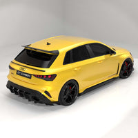 AUDI RS3 8Y 2025+ FACELIFT SPORTBACK CARBON FIBRE DIFFUSER WITH RAIN LIGHT - V2 - CT DESIGN