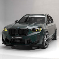 BMW F97 X3M & F98 X4M 2021-2024 (LCI) CARBON FIBRE SPLITTER - CT DESIGN