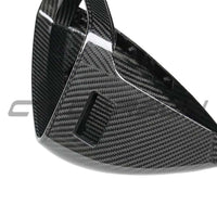 AUDI A6/S6/RS6 C8 2015-2025 CARBON FIBRE MIRRORS WITH LANE ASSIST - RHD