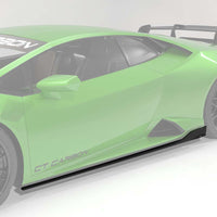 LAMBORGHINI HURACAN EVO 2019-2023 CARBON FIBRE SIDE SKIRTS - CT DESIGN