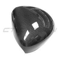 PORSCHE PANAMERA 971 2017-2024 CARBON FIBRE MIRRORS WITH LANE ASSIST - RHD-Accessories-CT CARBON-CT Carbon - High-quality carbon fiber and gloss black aerodynamic parts for premium sports and luxury vehicles.