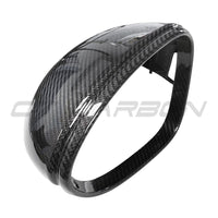 PORSCHE PANAMERA 971 2017-2024 CARBON FIBRE MIRRORS WITH LANE ASSIST - RHD-Accessories-CT CARBON-CT Carbon - High-quality carbon fiber and gloss black aerodynamic parts for premium sports and luxury vehicles.