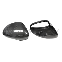 PORSCHE PANAMERA 971 2017-2024 CARBON FIBRE MIRRORS WITH LANE ASSIST - RHD-Accessories-CT CARBON-CT Carbon - High-quality carbon fiber and gloss black aerodynamic parts for premium sports and luxury vehicles.
