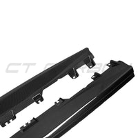 BMW X6 G06 LCI 2024+ CARBON FIBRE SIDE SKIRTS-Side Skirts-CT CARBON-CT Carbon - High-quality carbon fiber and gloss black aerodynamic parts for premium sports and luxury vehicles.