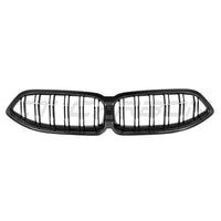 BMW 8 SERIES G14/G15/G16 LCI 2023+ CARBON FIBRE DOUBLE SLAT GRILLE-Accessories-CT CARBON-CT Carbon - High-quality carbon fiber and gloss black aerodynamic parts for premium sports and luxury vehicles.