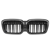 BMW IX3 G08 BEV DOUBLE SLAT CARBON FIBRE FRONT GRILLE-Grille-CT CARBON-CT Carbon - High-quality carbon fiber and gloss black aerodynamic parts for premium sports and luxury vehicles.